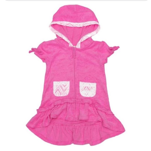 Flapdoodles Girls Terry Cloth Coverup - Picture 1 of 5